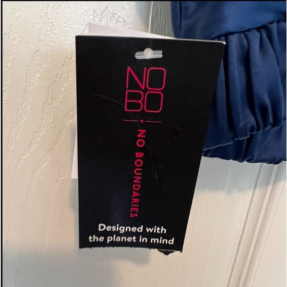 No Boundaries Juniors Lure Tipped Push Up Top Sz m (7-9) Storm Blue NWT - Picture 8 of 11